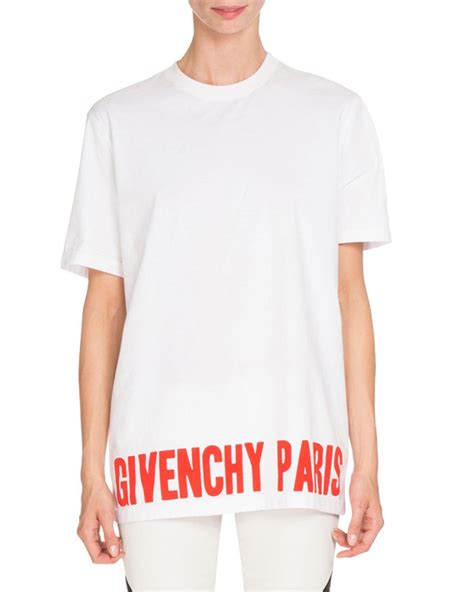 givenchy paris t shirt|givenchy graphic crewneck t shirt.